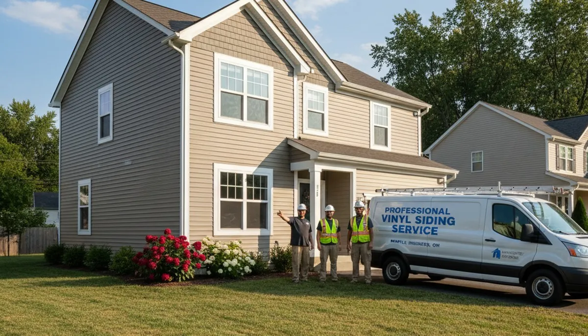 Professional vinyl siding installation on residential home exterior in Cleveland, Ohio