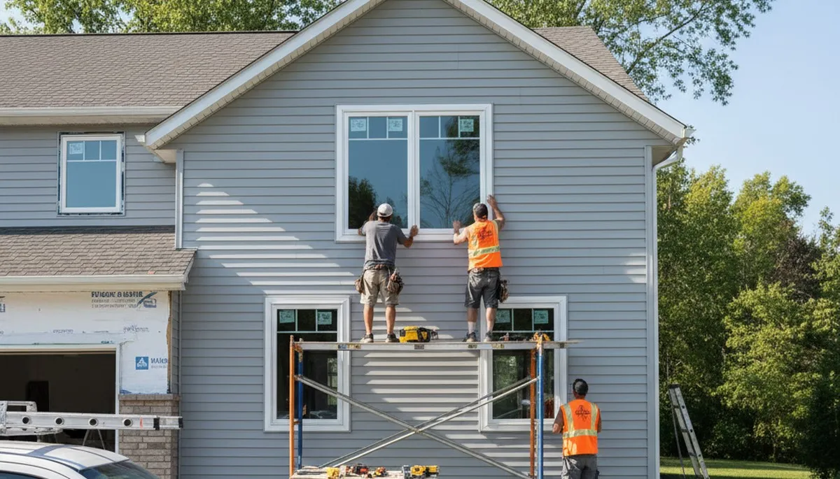 Professional window installation in Cleveland, OH for durable vinyl siding homes
